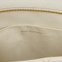 Chanel Medallion Vintage Tote Bag In White Quilted Caviar Leather