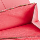 Hermès Pink Kelly Longue Epsom Leather Wallet