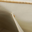 Chanel Medallion Vintage Tote Bag In White Quilted Caviar Leather