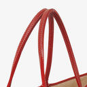 Goyard Saint Louis Red Chevron Print Coated Canvas Tote Bag