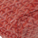 Goyard Saint Louis Red Chevron Print Coated Canvas Tote Bag