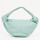 Bottega Veneta Celeste Blue Leather Double Knot Clutch