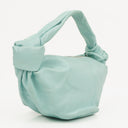Bottega Veneta Celeste Blue Leather Double Knot Clutch