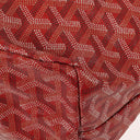 Goyard Saint Louis Red Chevron Print Coated Canvas Tote Bag