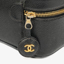 Chanel Black Leather Vanity Case