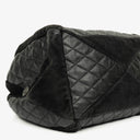 Chanel Leather and Suede Patchwork Drawstring Bag