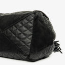 Chanel Leather and Suede Patchwork Drawstring Bag