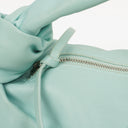 Bottega Veneta Celeste Blue Leather Double Knot Clutch