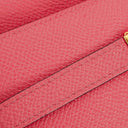 Hermès Pink Kelly Longue Epsom Leather Wallet