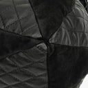 Chanel Leather and Suede Patchwork Drawstring Bag
