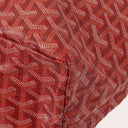 Goyard Saint Louis Red Chevron Print Coated Canvas Tote Bag