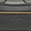 Chanel Black Leather Vanity Case