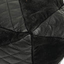 Chanel Leather and Suede Patchwork Drawstring Bag