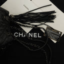 Chanel Leather and Suede Patchwork Drawstring Bag