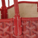 Goyard Saint Louis Red Chevron Print Coated Canvas Tote Bag