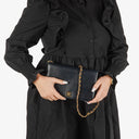 Chanel Classic Calfskin Box Leather Navy Full Flap Bag With 24K Gold-Plated Hardware