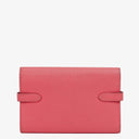 Hermès Pink Kelly Longue Epsom Leather Wallet