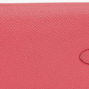 Hermès Pink Kelly Longue Epsom Leather Wallet