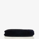 Chanel Small Half-Moon Navy Velvet Flap Bag