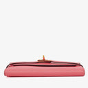 Hermès Pink Kelly Longue Epsom Leather Wallet