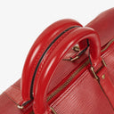 Louis Vuitton Keepall 45 Red EPI Leather Travel Bag