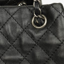 Chanel Leather and Suede Patchwork Drawstring Bag