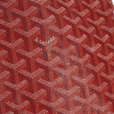Goyard Saint Louis Red Chevron Print Coated Canvas Tote Bag
