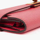 Hermès Pink Kelly Longue Epsom Leather Wallet
