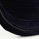 Chanel Small Half-Moon Navy Velvet Flap Bag