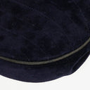 Chanel Small Half-Moon Navy Velvet Flap Bag