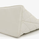 Chanel Medallion Vintage Tote Bag In White Quilted Caviar Leather