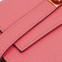 Hermès Pink Kelly Longue Epsom Leather Wallet