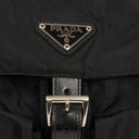 Prada Tessuto Black Nylon Two Pocket Backpack