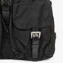 Prada Tessuto Black Nylon Two Pocket Backpack