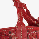 Goyard Saint Louis Red Chevron Print Coated Canvas Tote Bag
