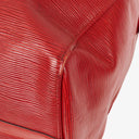 Louis Vuitton Keepall 45 Red EPI Leather Travel Bag