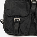 Prada Tessuto Black Nylon Two Pocket Backpack