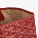 Goyard Saint Louis Red Chevron Print Coated Canvas Tote Bag
