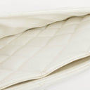 Chanel Medallion Vintage Tote Bag In White Quilted Caviar Leather