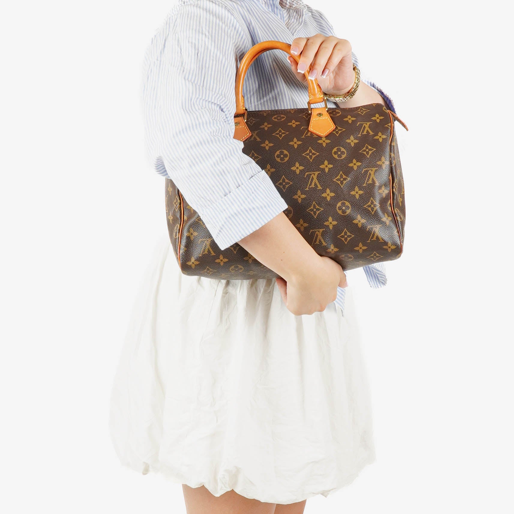 Louis Vuitton Speedy 30 Monogram Canvas Handbag