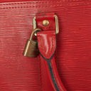 Louis Vuitton Keepall 45 Red EPI Leather Travel Bag