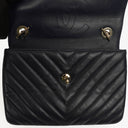 Chanel Navy Lambskin Chevron Quilted Small Trendy CC Flap Bag