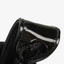 Chanel Black Chevron Quilted Patent Leather Vanity Case Box Bag