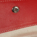 Goyard Saint Louis Red Chevron Print Coated Canvas Tote Bag