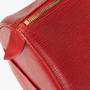 Louis Vuitton Keepall 45 Red EPI Leather Travel Bag