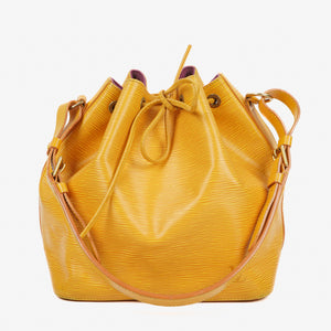 Louis Vuitton Petit Noe Yellow EPI Leather Shoulder Bag