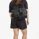 Prada Tessuto Black Nylon Two Pocket Backpack