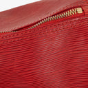 Louis Vuitton Keepall 45 Red EPI Leather Travel Bag