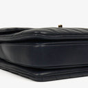 Chanel Navy Lambskin Chevron Quilted Small Trendy CC Flap Bag