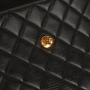 Chanel Kelly Top Handle Black Quilted Lambskin Bag